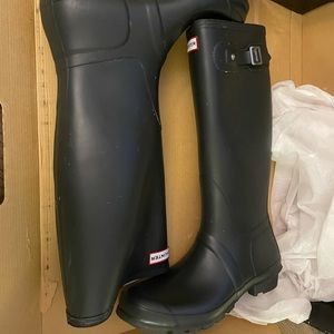 Hunter Original Tall Boots US 10M 11F Dark Olive